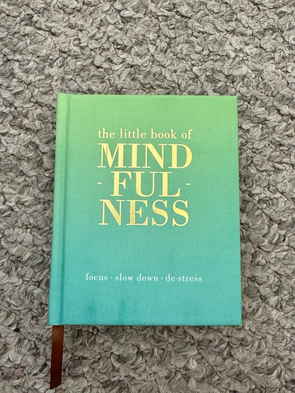 The Little Book of Mindfulness - Teal/Green Hardcover